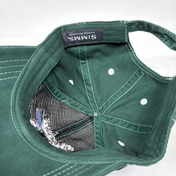 Simms Fishing Bighorn Trout Shop Ft Smith Montana Embroidered Strapback Cap Hat - Picture 7 of 7